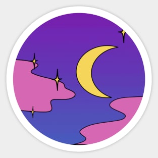 Aesthetic Moon Sticker